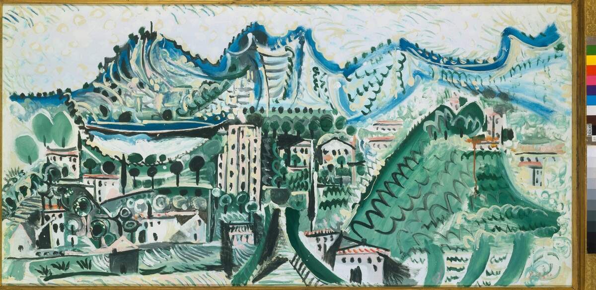 List of 13 paintings part of 'Landscape Picasso' exhibition